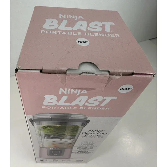 NEW Ninja Blast Portable Personal Blender Detachable Cable USB Type-C 16 oz Pink - Picture 5 of 8